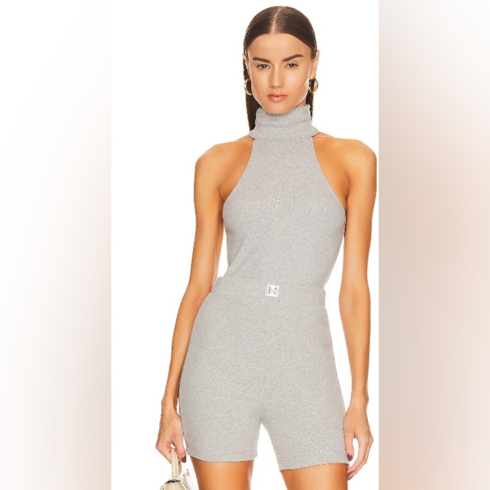 Helsa Sleeveless Gray Bodysuit